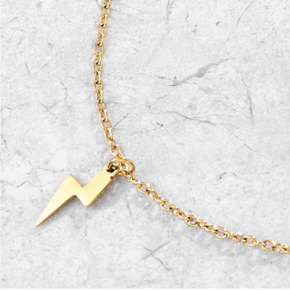 Slide Jewels Gold bracelet with lightning charm - Picture 2 of 4